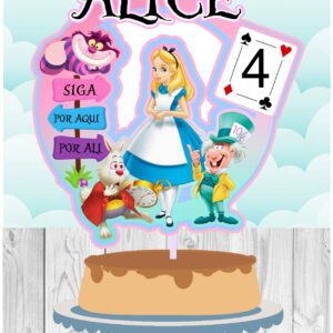 Topo de Bolo - Alice #1