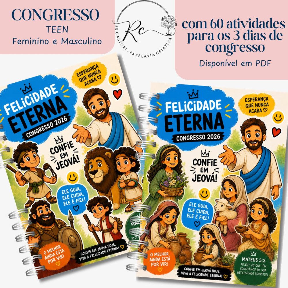 Miolo Caderno Teen - Congresso JW 2026