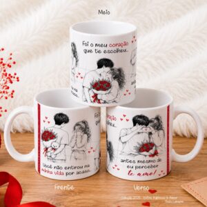 Arte Caneca Entre Rabiscos & Amor - Namorados 2026