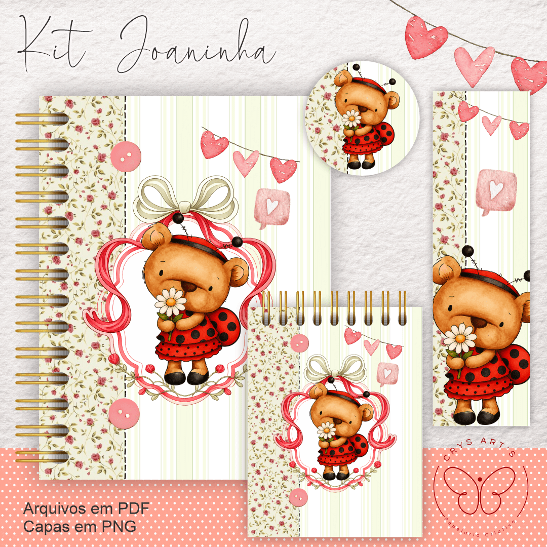 Kit Encadernação Joaninha