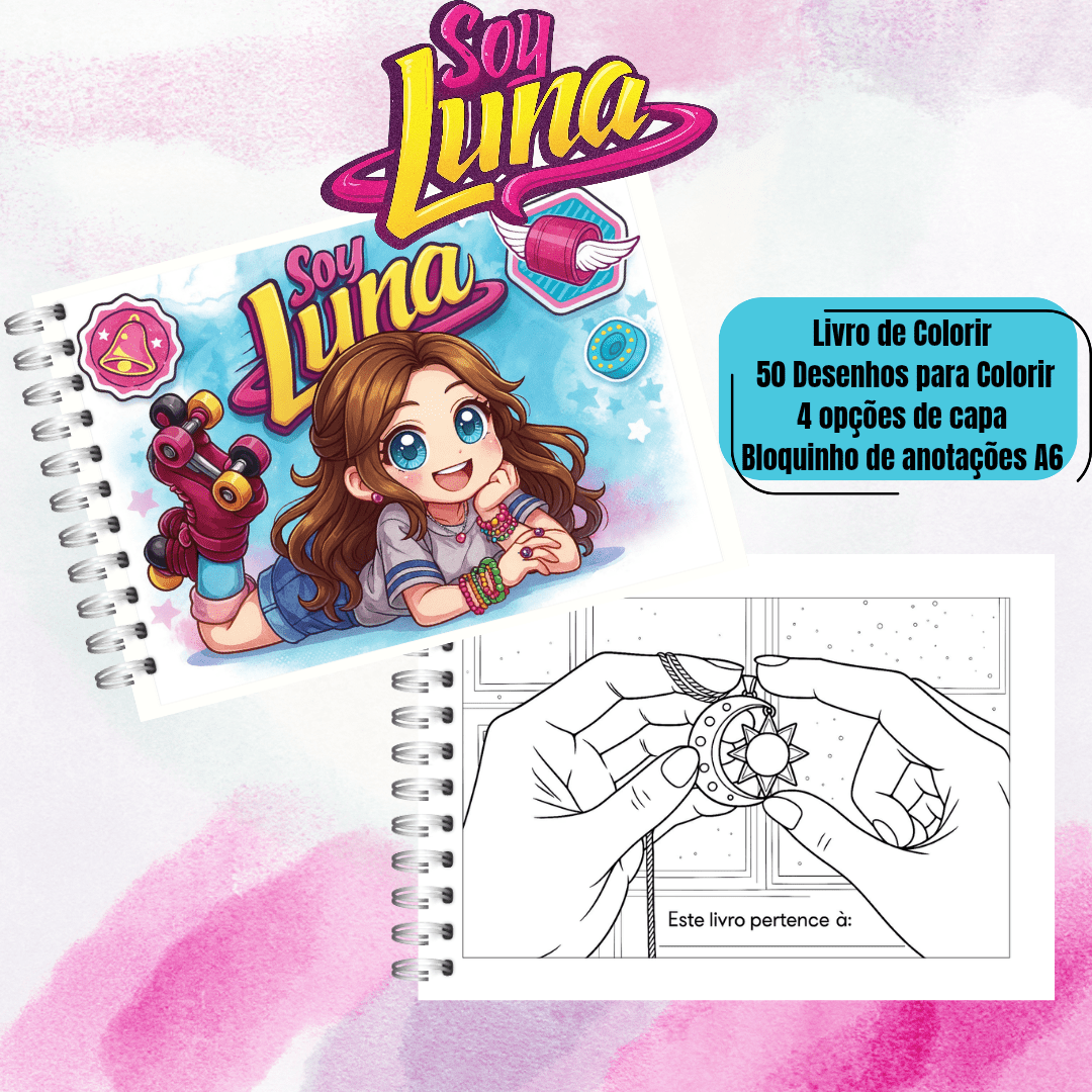Livro Colorir - Sou Luna