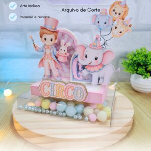 Caixinha Porta Kit Kat - Circo