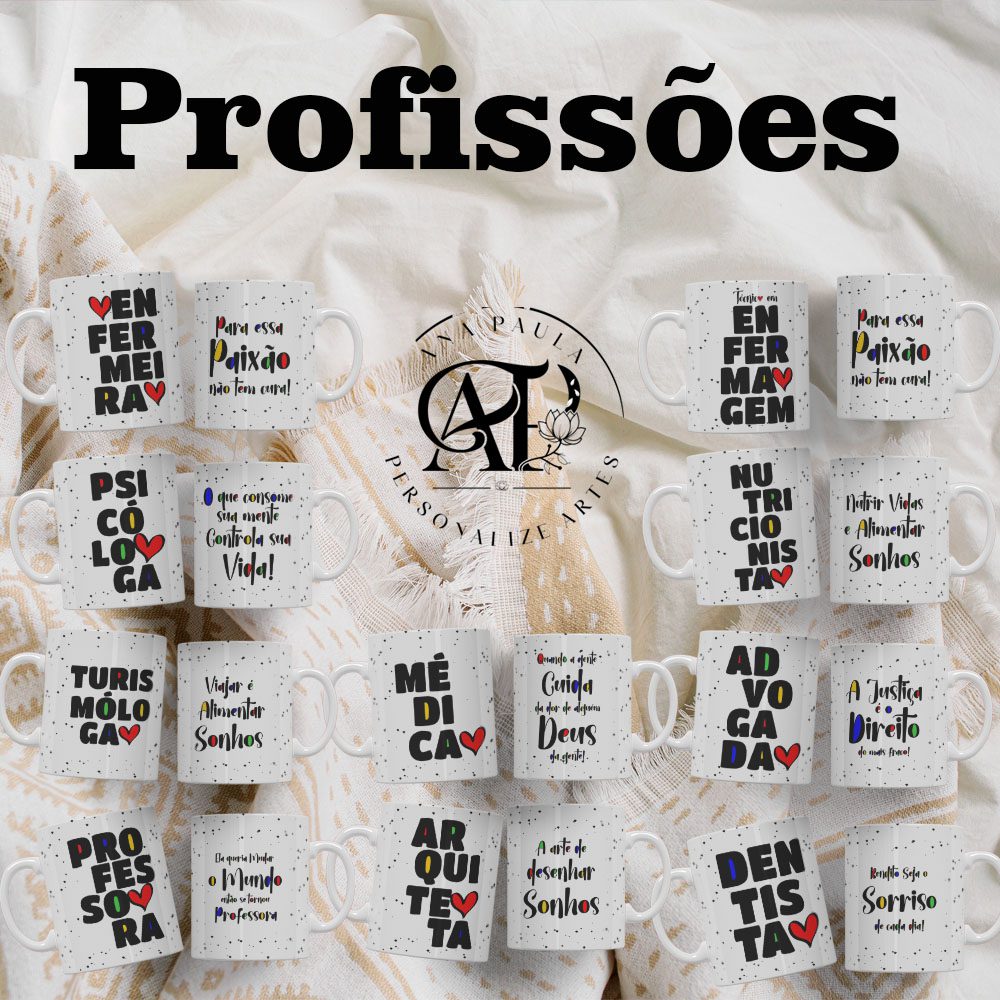 Pack Profissões - Canecas