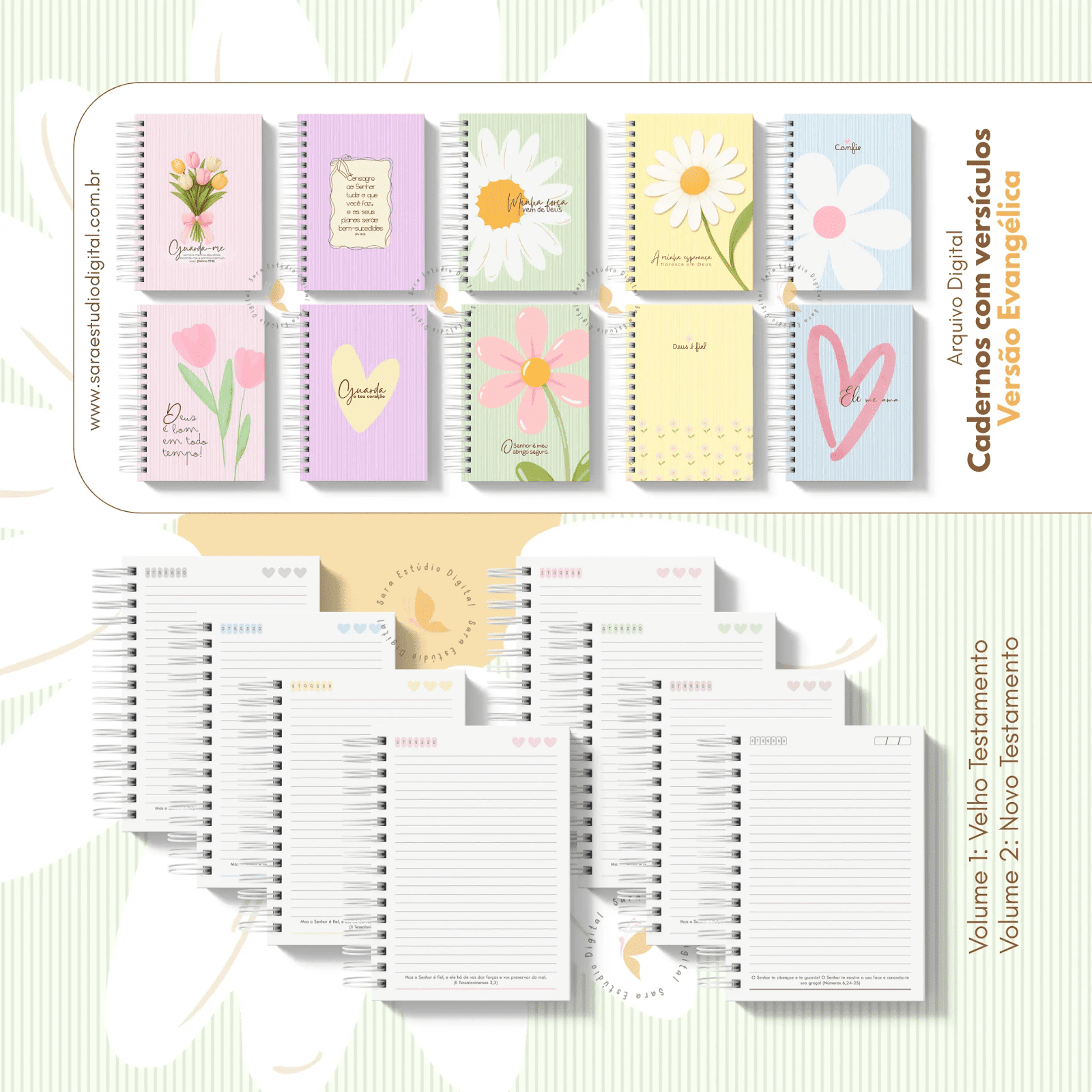 Caderno Com Versículos - Evangélico