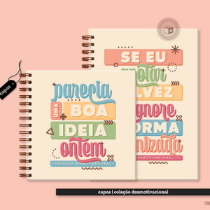 Capas Desmotivacional Lettering