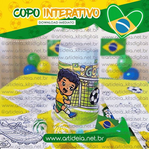 Copo Interativo Mimos Copa Mundo