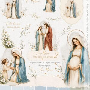 Ilustrações Como Maria Mãe de Fé e Ternura 2