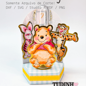 Molde Cenário Tubete - Ursinho Pooh