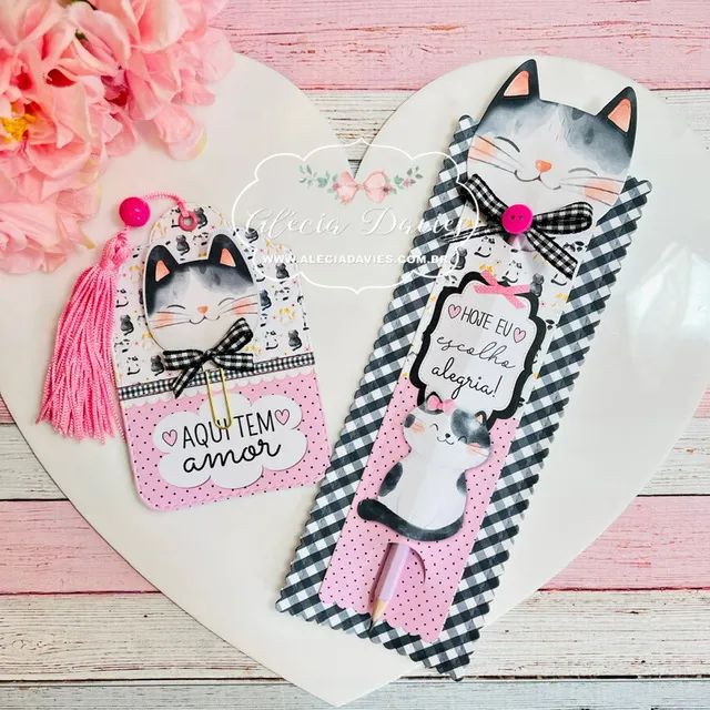 Porta lápis gatinho