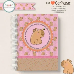 Capivara Rosa E Azul