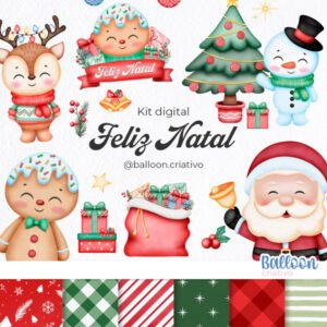 Kit Digital Feliz Natal 1