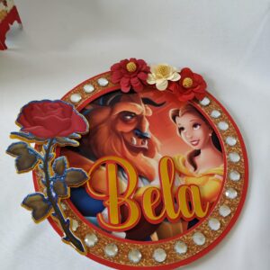 10  Topo de Bolo - A Bela e A Fera