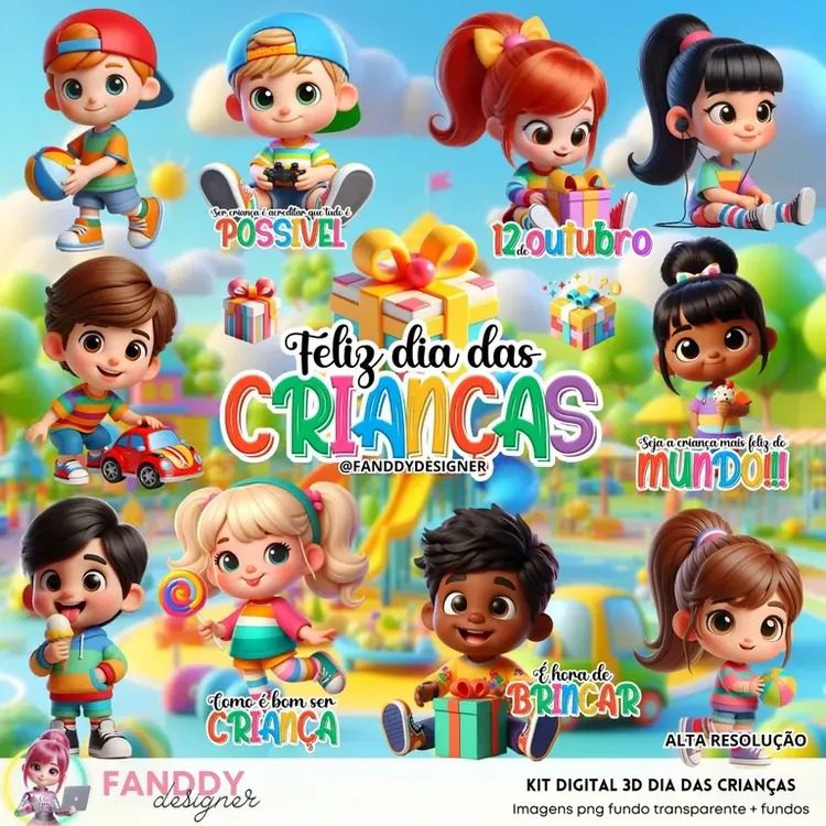 Kit Digital - Dia Das Crianças