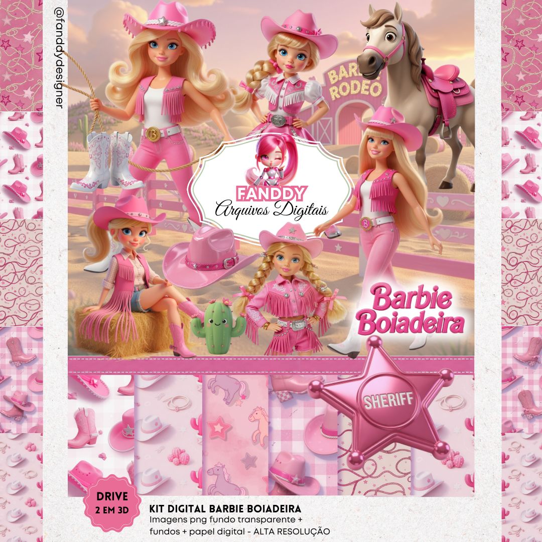 Kit Digital - Barbie Boiadeira