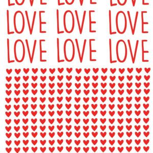 Arte Digital Namorados Love ( Folha A4)