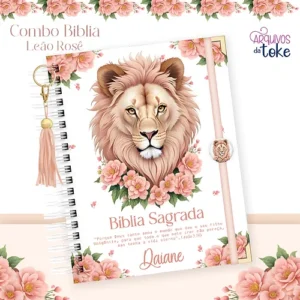 Pack Biblia Leão Floral
