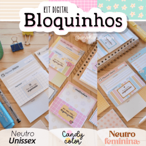 Bloquinhos Coleção Completa (Candy, Neutro Unissex E Feminina)