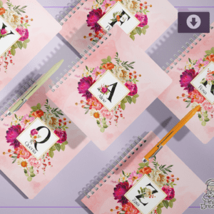 Capas Alfabeto Floral