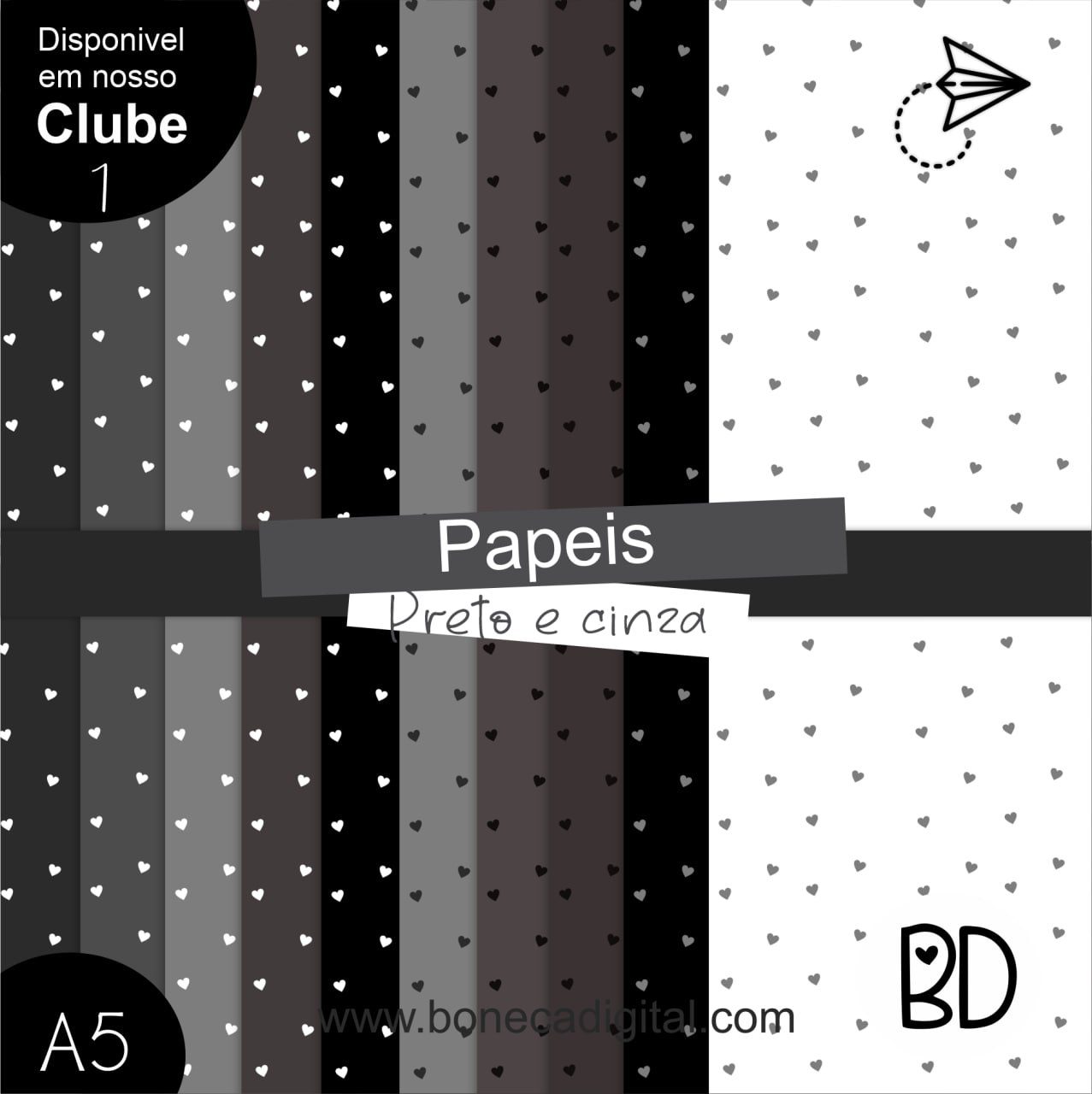 Papeis Cotação Cinza E Preto
