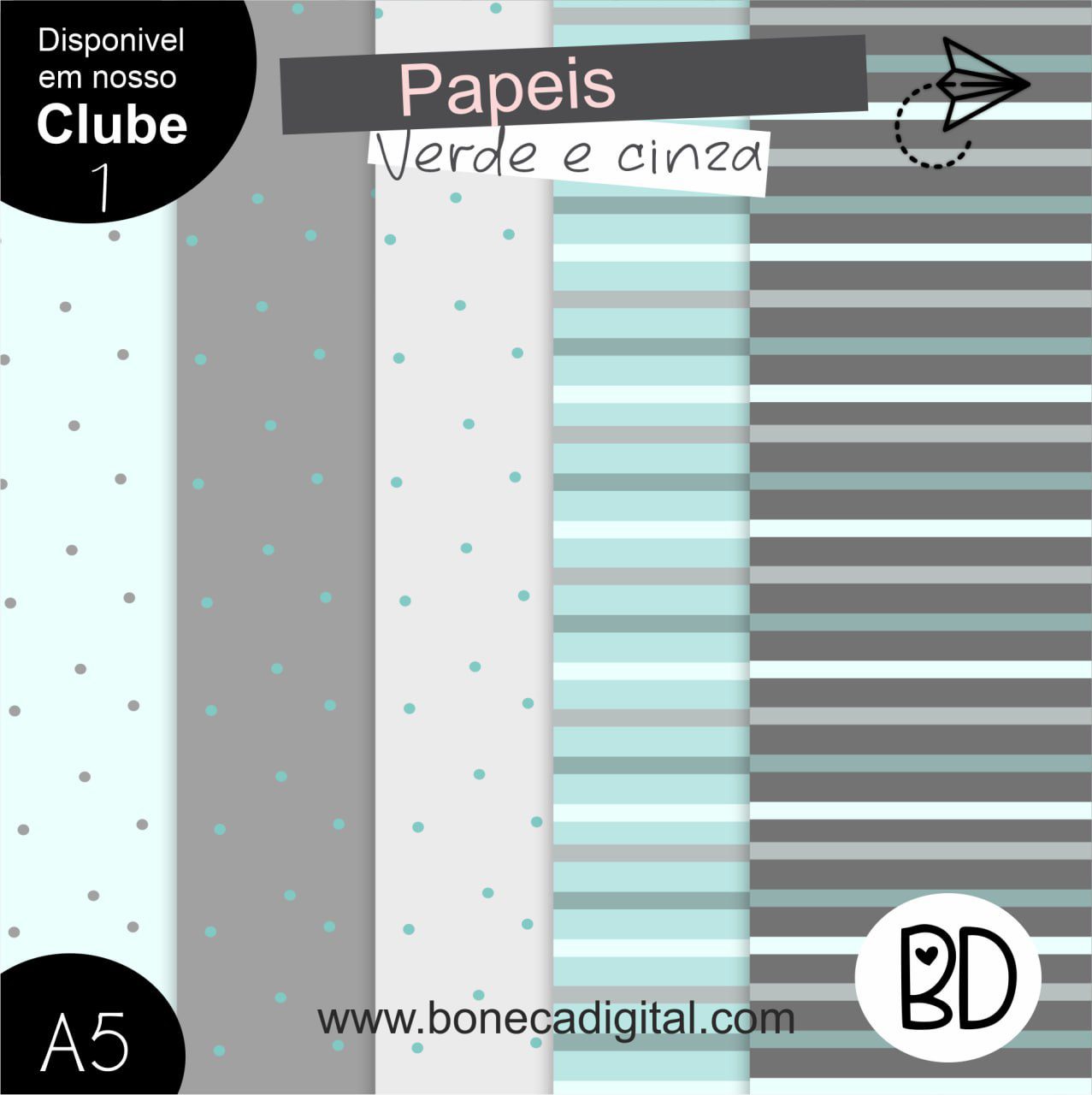 Papeis Paleta Baby Azul