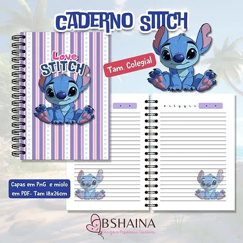 Caderno Stitch 18x26cm