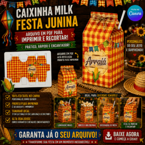 Caixinha Milk Doces - Arraiá