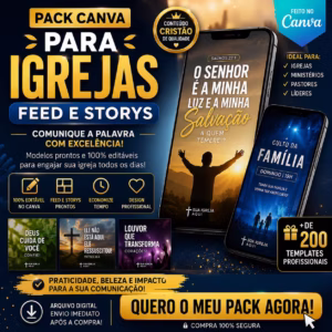 Pack Template Canva para Igrejas
