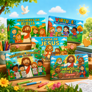 Pack Livros para Colorir - Cristão Goods