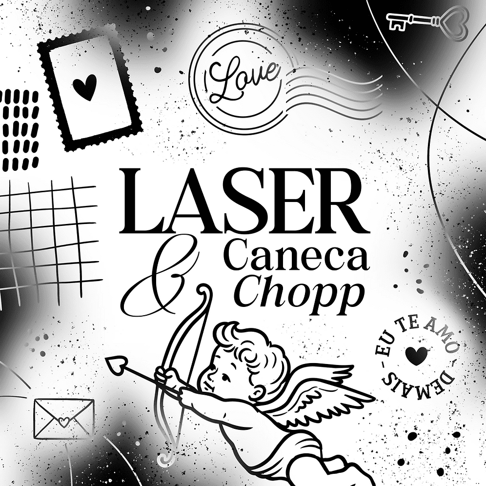 Coleção Laser E Caneca Chopp - Namorados