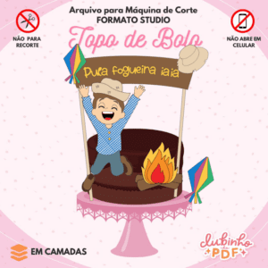 Topo De Bolo Junino - Pula Fogueira