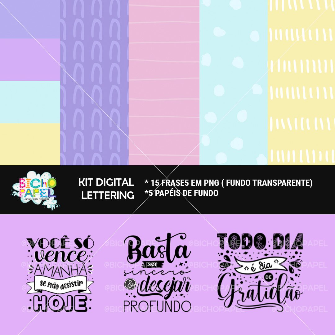 Lettering Frases Motivacionais