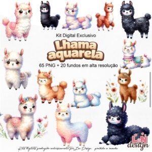 Lhama Aquarela