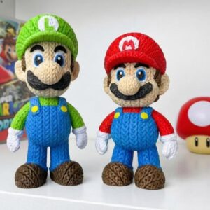 Arquivo Impressão 3D - Mario e Luigi - Crochê