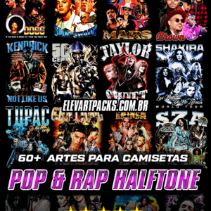 Pack Artes Pop E Rap Halftone