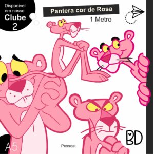 Pantera Cor Rosa 1 Metro