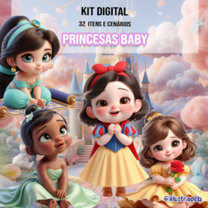 Kit Digital - Princesas Baby 2