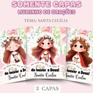 Capas Livrinho de Orações - Santa Cecília