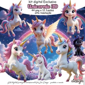 Unicórnio 3D