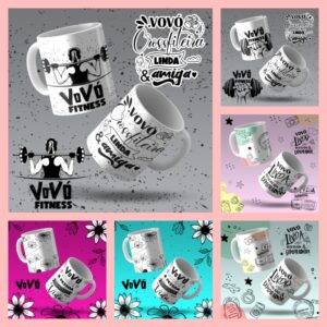 Pack de Artes - Canecas Vovós descolados