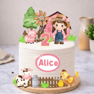 Topo De Bolo Fazendinha Alice Caipira