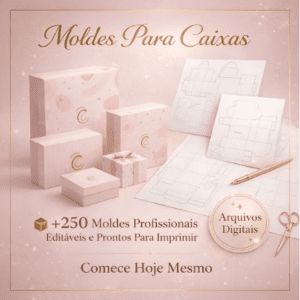 Pack +300 Moldes Caixinhas Personalizaveis - Canva