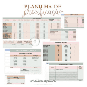 Planilha de Precificação - Ateliê - Excel