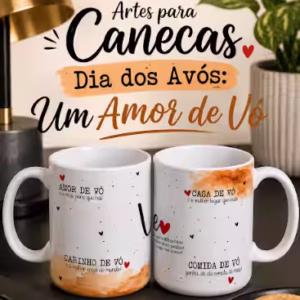 Canecas Dia dos Avós Minimalista