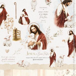 Ilustrações Jesus O Bom Pastor 1