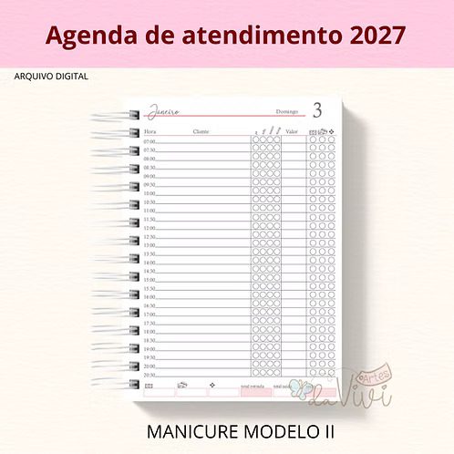 Agendamento Manicure Modelo 2