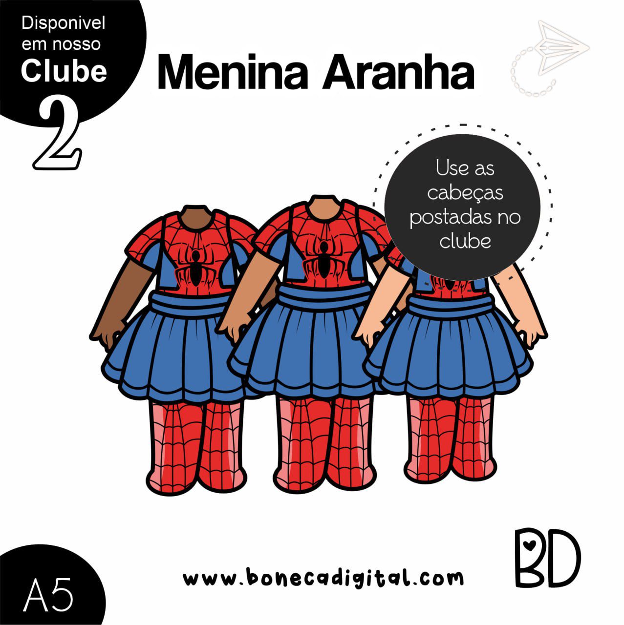 Menina Aranha Corpinhos