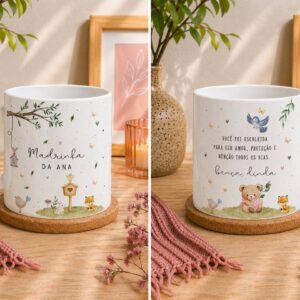 Arte Caneca Batizado infantil