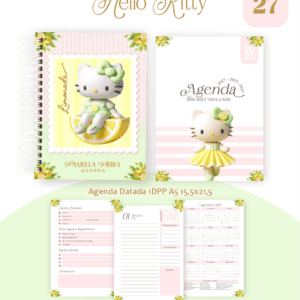 Encadernação - Coleção 2027 - Tema Hello Kitty