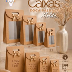 Arquivo de Corte - Kit Sacolas Boca de Palhaço