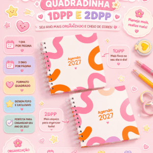 Encadernação - Agenda Quadradinha 1DPP e 2DPP 2027